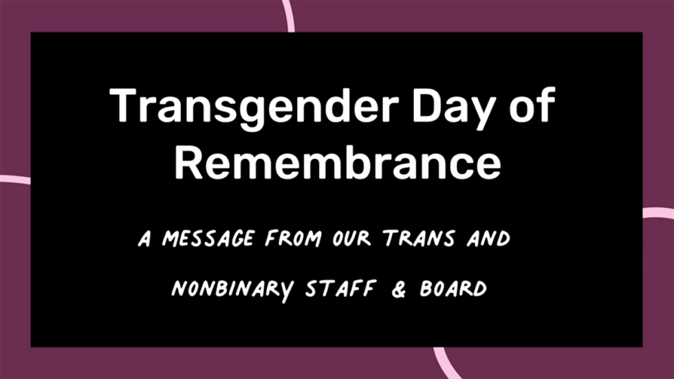 Trans Day of Remembrance 2024 PROMO